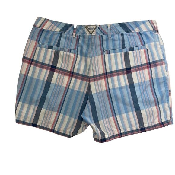 Columbia Super Bonehead Shorts Performance Fishing Gear Madras SZ 14 - Picture 2 of 14